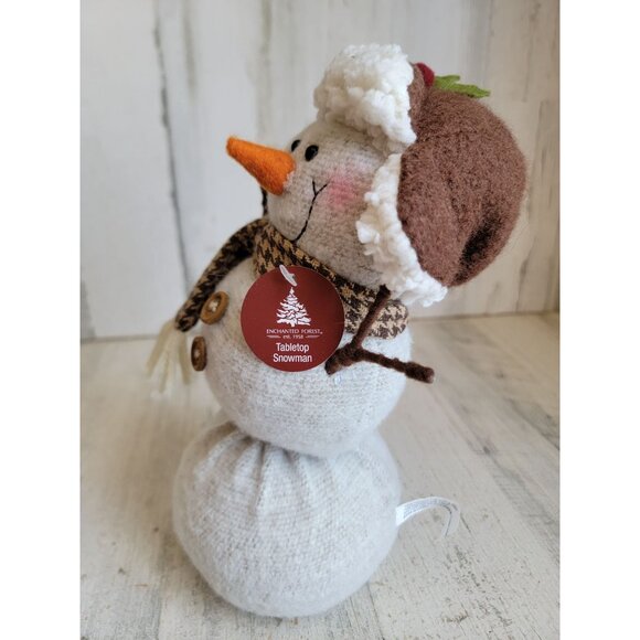 Tabletop snowman bath body works winter candy apple candle Xmas set decor - Picture 8 of 9